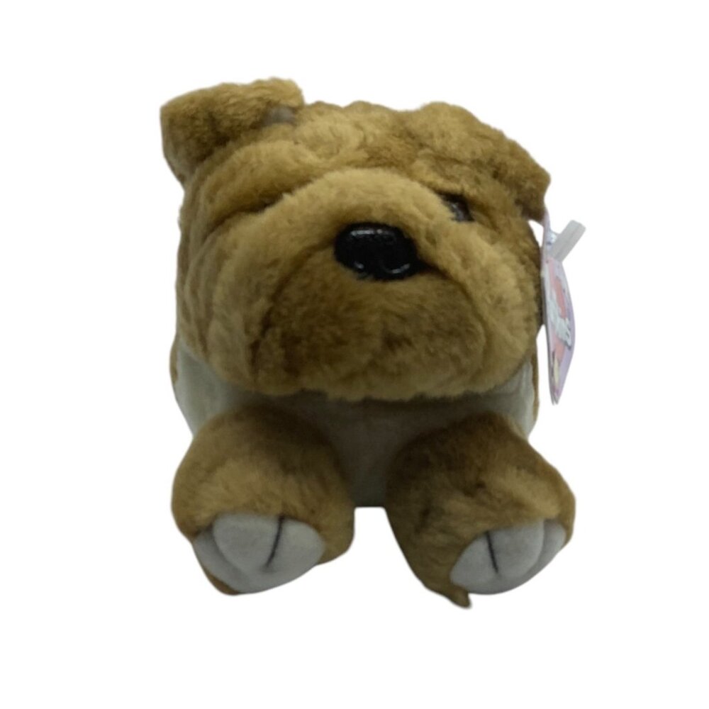 Vtg 1998 Puffkins Bosley Bulldog Plush Stuffed Animal Toy Collectible Swibco Bro